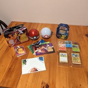 Pokemon cards and tins bundle